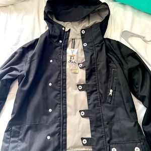 Womens Black L Large Burton Dryride Recruit Snowboarding Sking Coat (New)